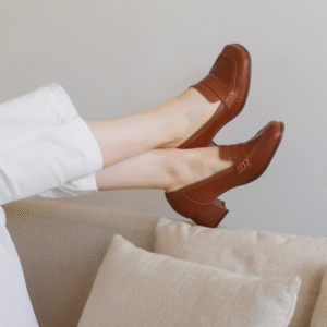 Mocassim Feminino de Couro